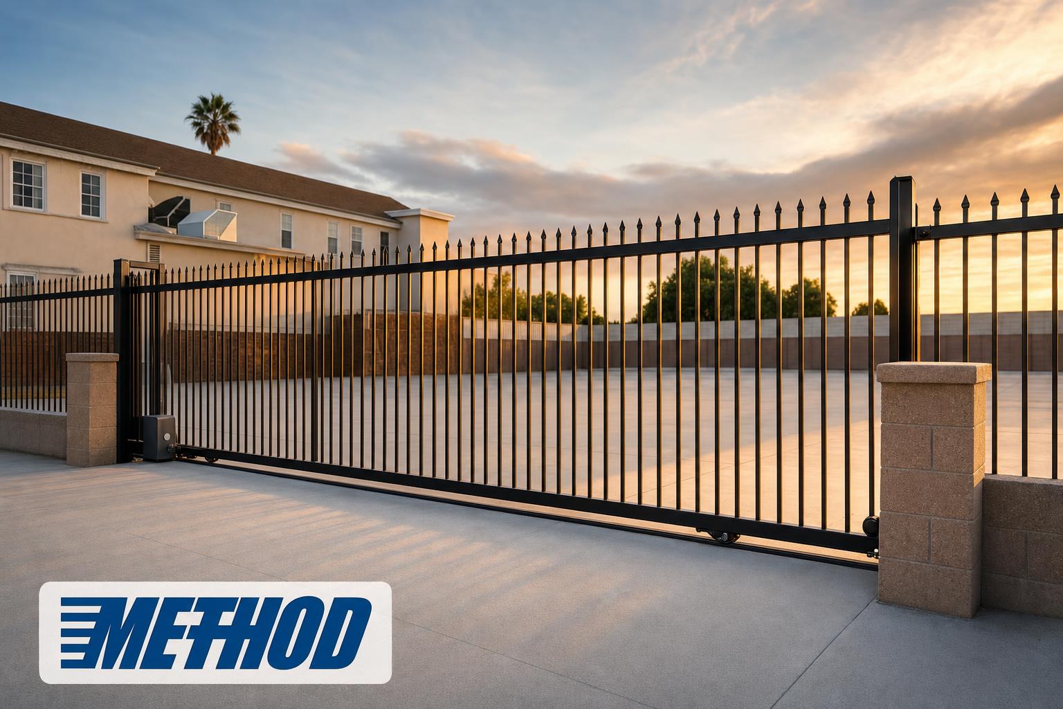 12025 Industrial Ave completed gate and fence project