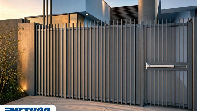 commercial lincoln gate and fence project